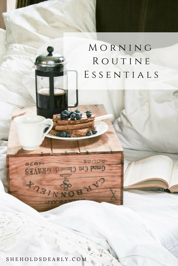 morning routine essentials four kids and a blog