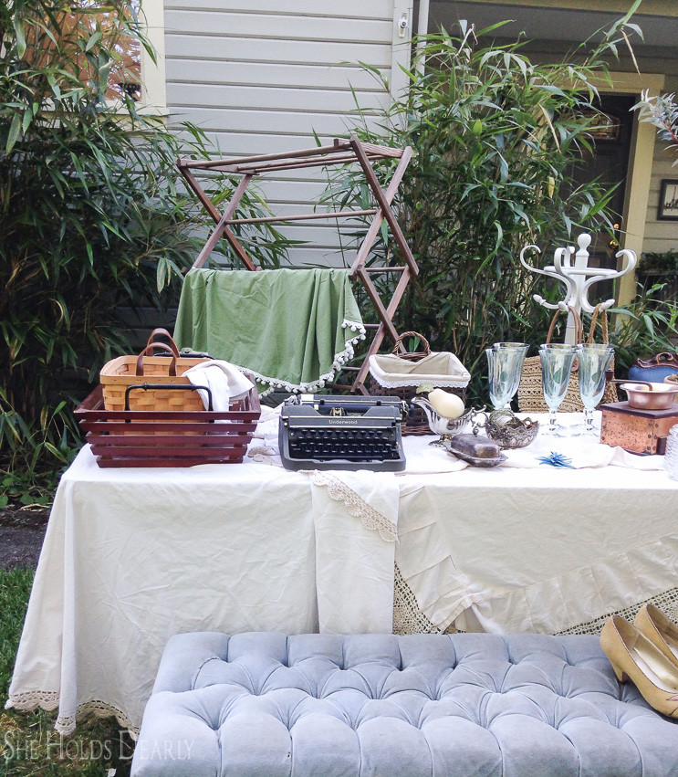 5 Secrets to Shopping Yard Sales by She Holds Dearly