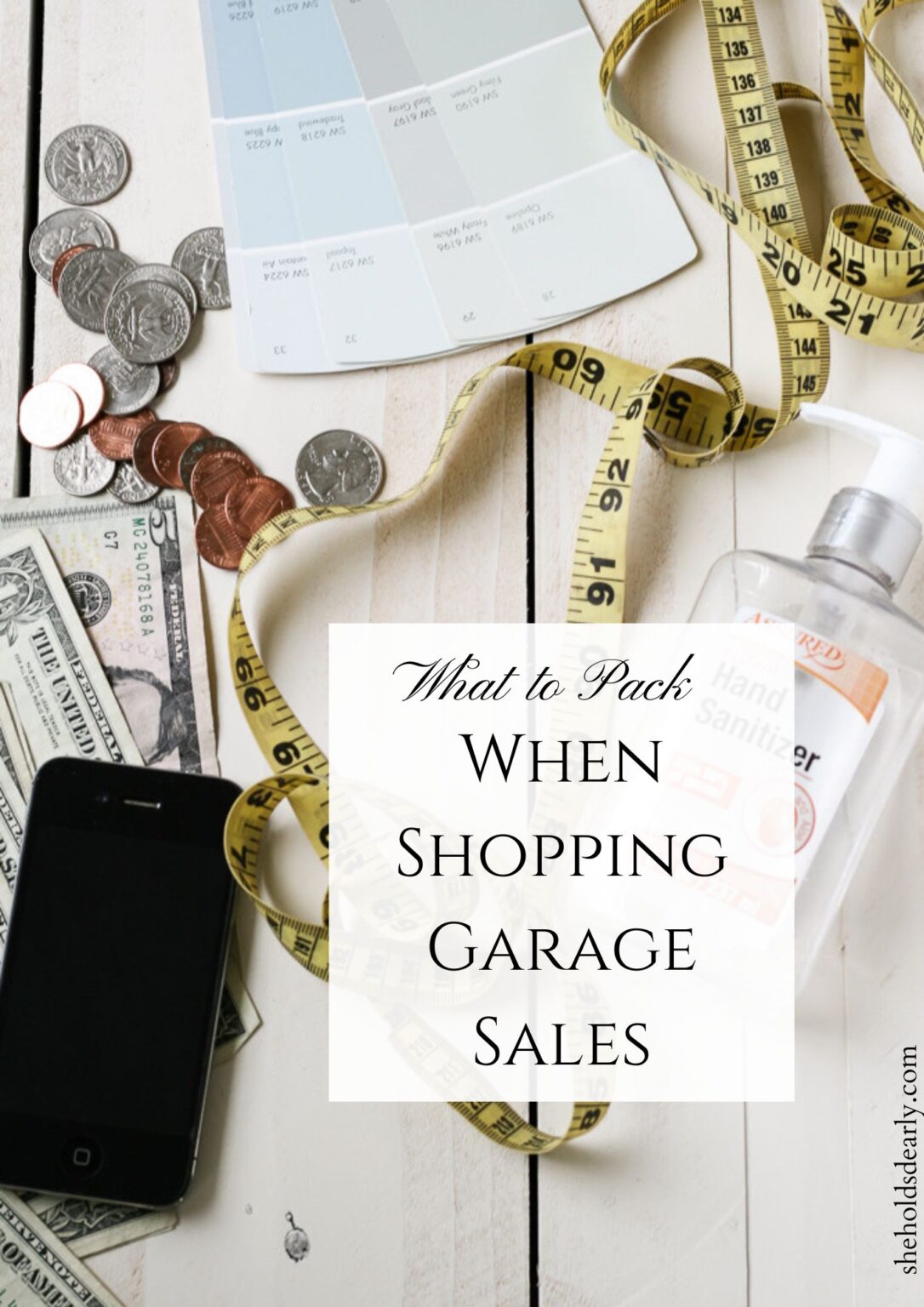 What to Pack When Shopping Yard Sales - She Holds Dearly