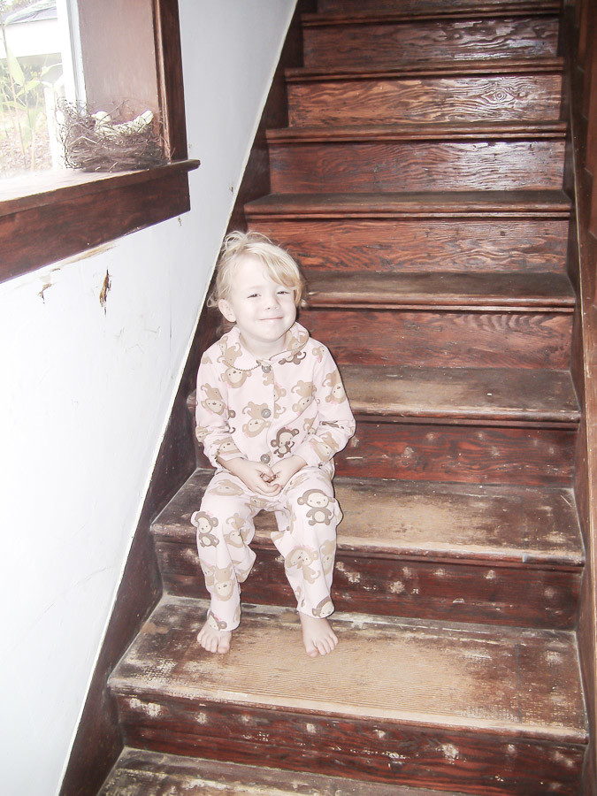 Before and After, From Carpet to Restored Wood Stairs