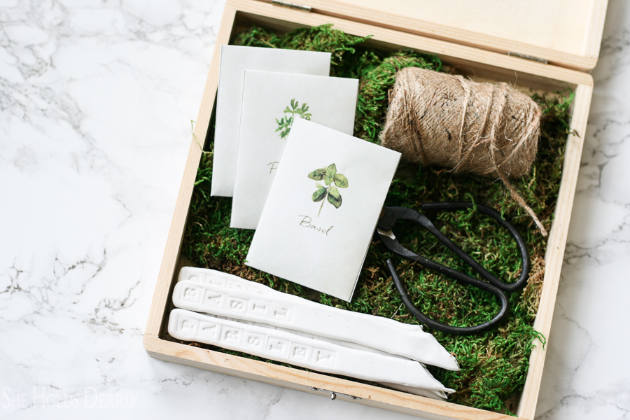 DIY Clay Herb Lables, Seed Packets, Jute Twine, Chinese Gardening Sheers
