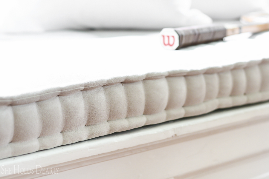 DIY French Mattress Cushion by She Holds Dearly