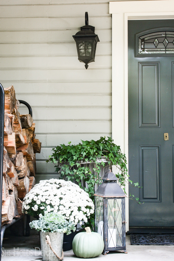 Farmhouse Porch Decor Ideas by sheholdsdearly.com