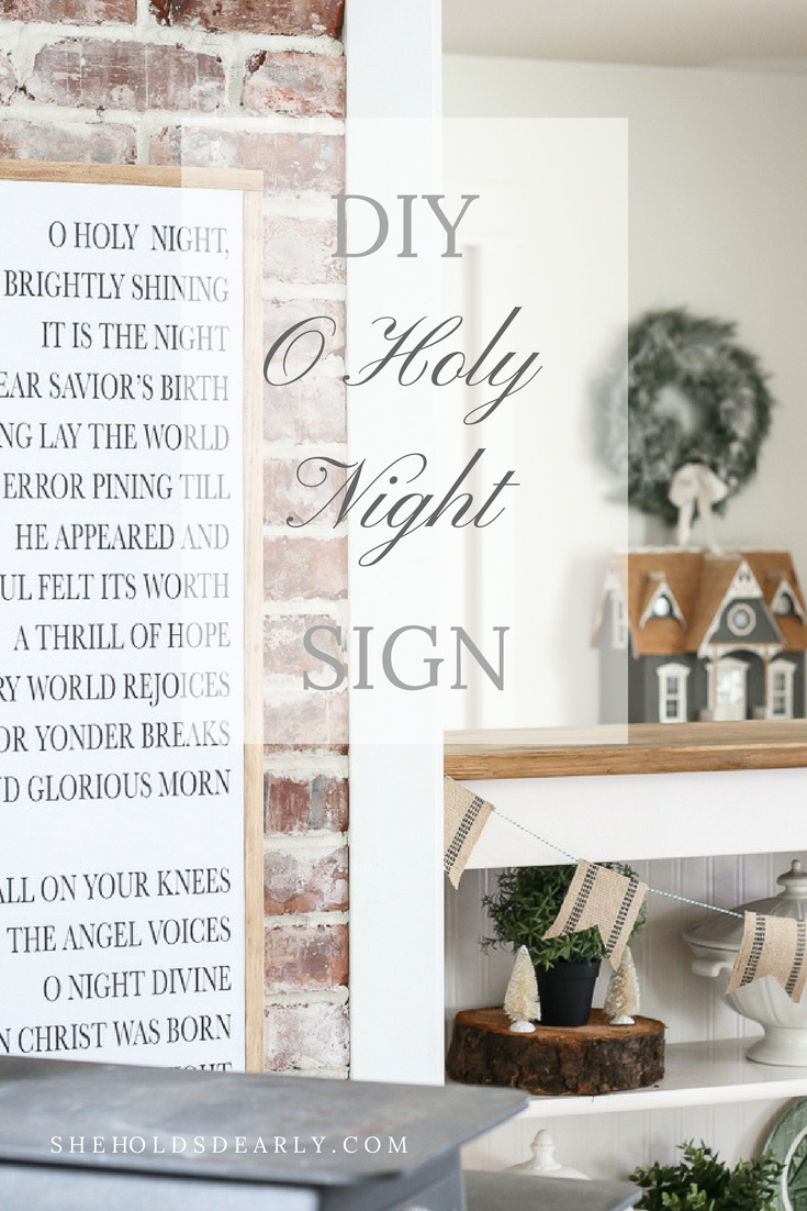 O Holy Night Wall Sign