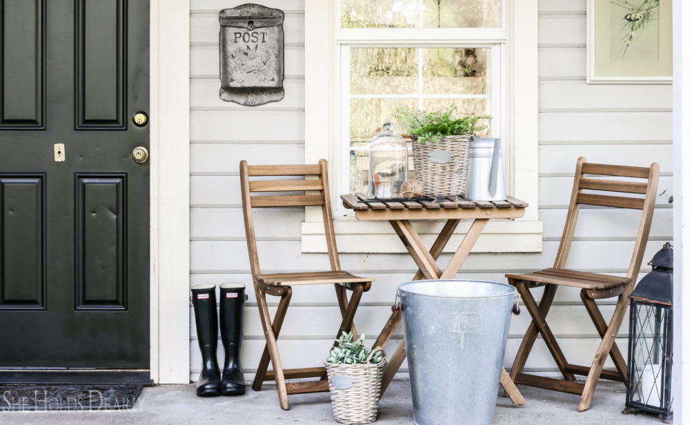 Cottage Style Porch Decor by sheholdsdearly.com