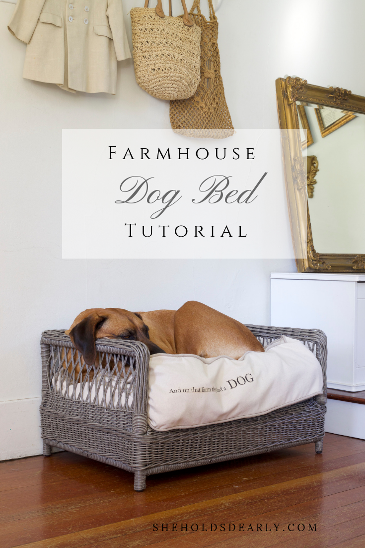 Farmhousestyle Dog Bed Tutorial