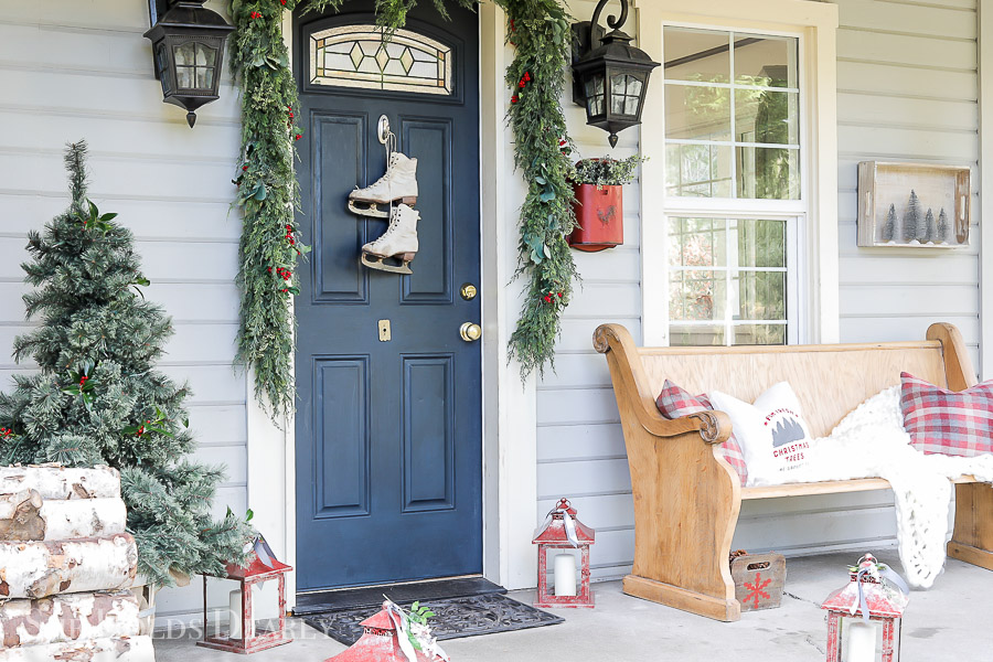 Christmas Porch by sheholdsdearly.com