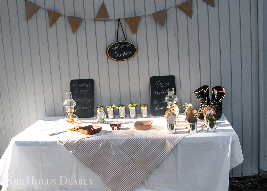 Rustic Hunter Themed Birthday by sheholdsdearly.com