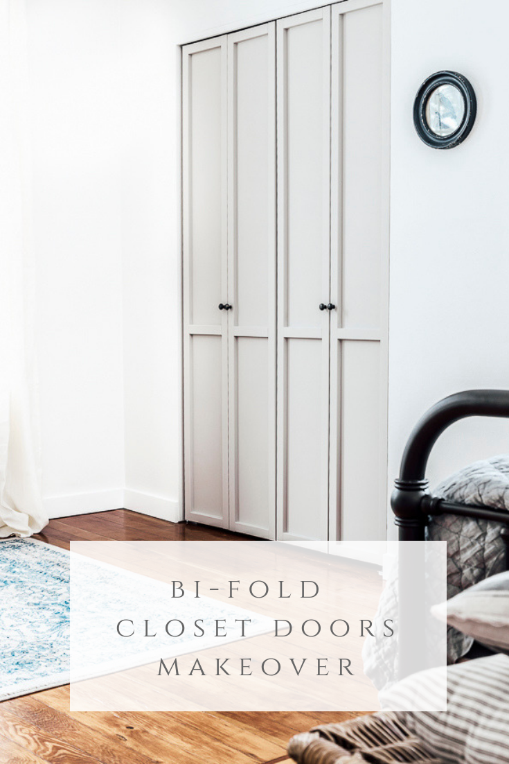Bifold Closet Doors Makeover by sheholdsdearly.com