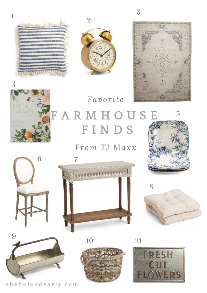 Shopping Guide Farmhouse Finds TJ Maxx by sheholdsdearly.com