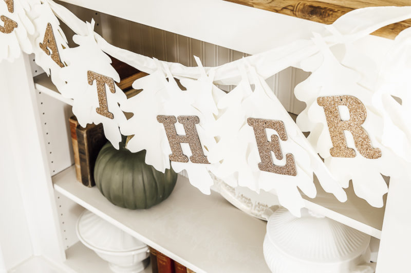 How to Make a Gather Garland for Thanksgiving - She Holds Dearly