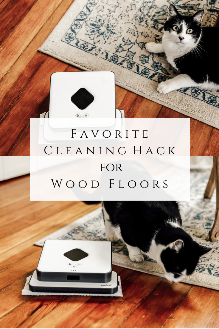 Favorite Cleaning Hack for Wood Floors by sheholdsdearly.com