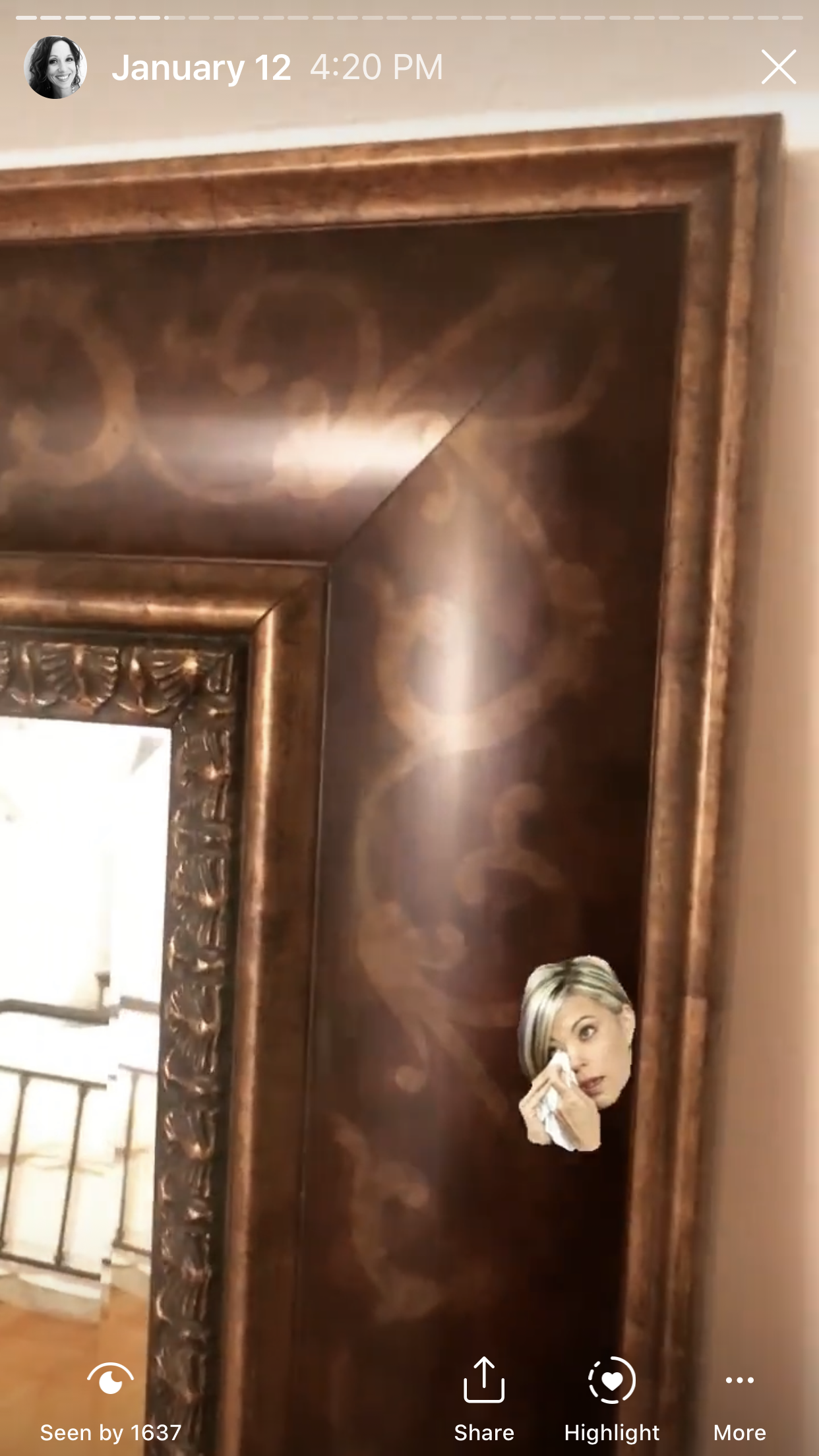 Mirror Makeover Before & After by sheholdsdearly.com