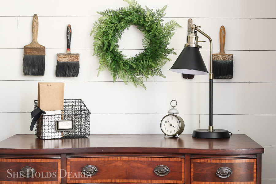 Add Farmhouse Style to Builder Grade Home by sheholdsdearly.com