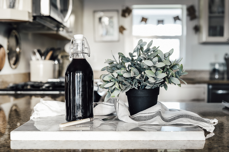 DIY Elderberry Syrup Recipe by sheholdsdearly.com