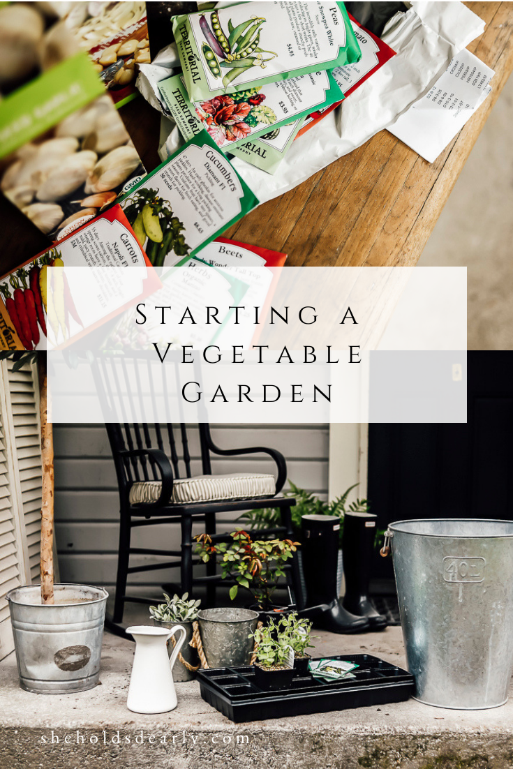 Starting a Vegetable Garden by sheholdsdearly.com
