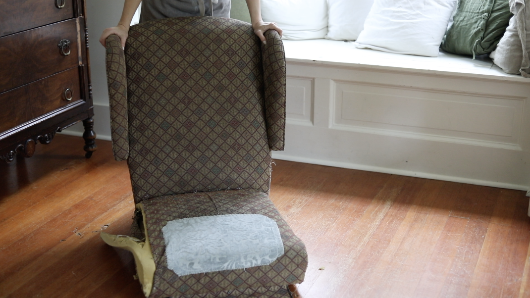 How to Replace Old Foam in Your Recliner by sheholdsdearly.com
