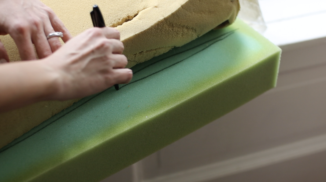 How to Replace Old Foam in Your Recliner by sheholdsdearly.com
