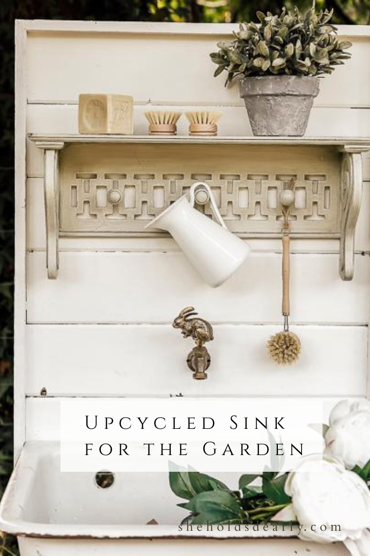 Upcycled Sink in the Garden by sheholdsdearly.com