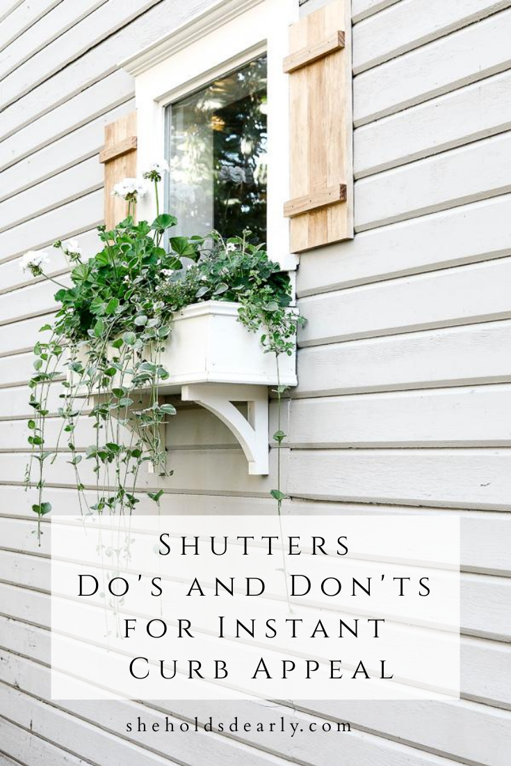 Shutters Dos and Donts Curb Appeal by sheholdsdearly.com