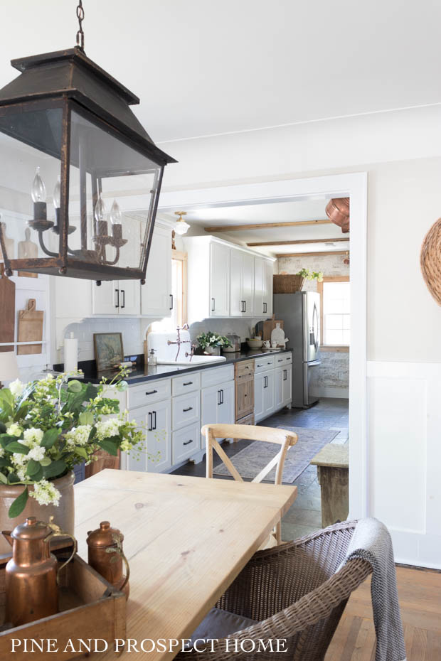 Cottage Style Pantry Makeover with Open Shelves - Pine and Prospect Home