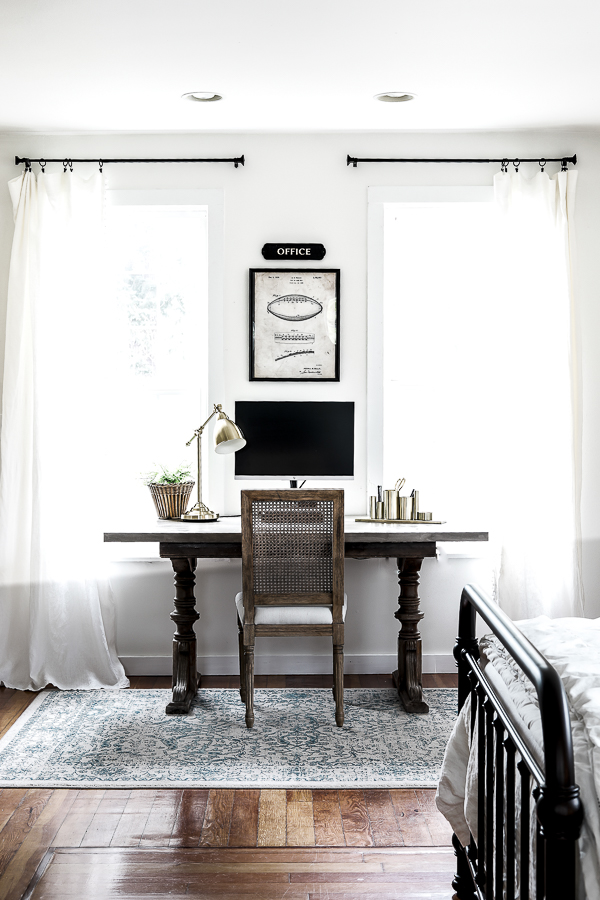 Simple Farmhouse Home Office by sheholdsdearly.com