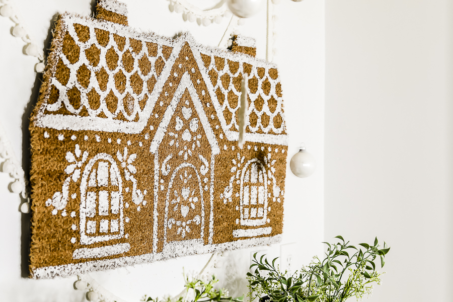 Gingerbread House Doormat Wall Hanging by sheholdsdearly.com