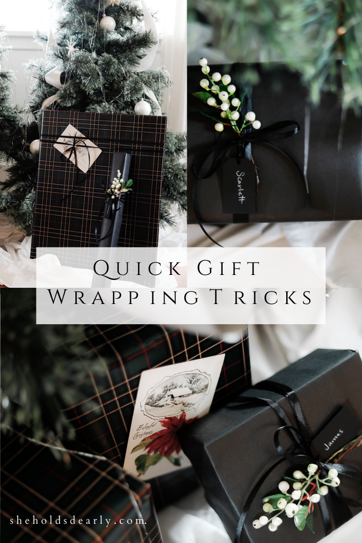 Quick Gift Wrapping Hacks by sheholdsdearly.com