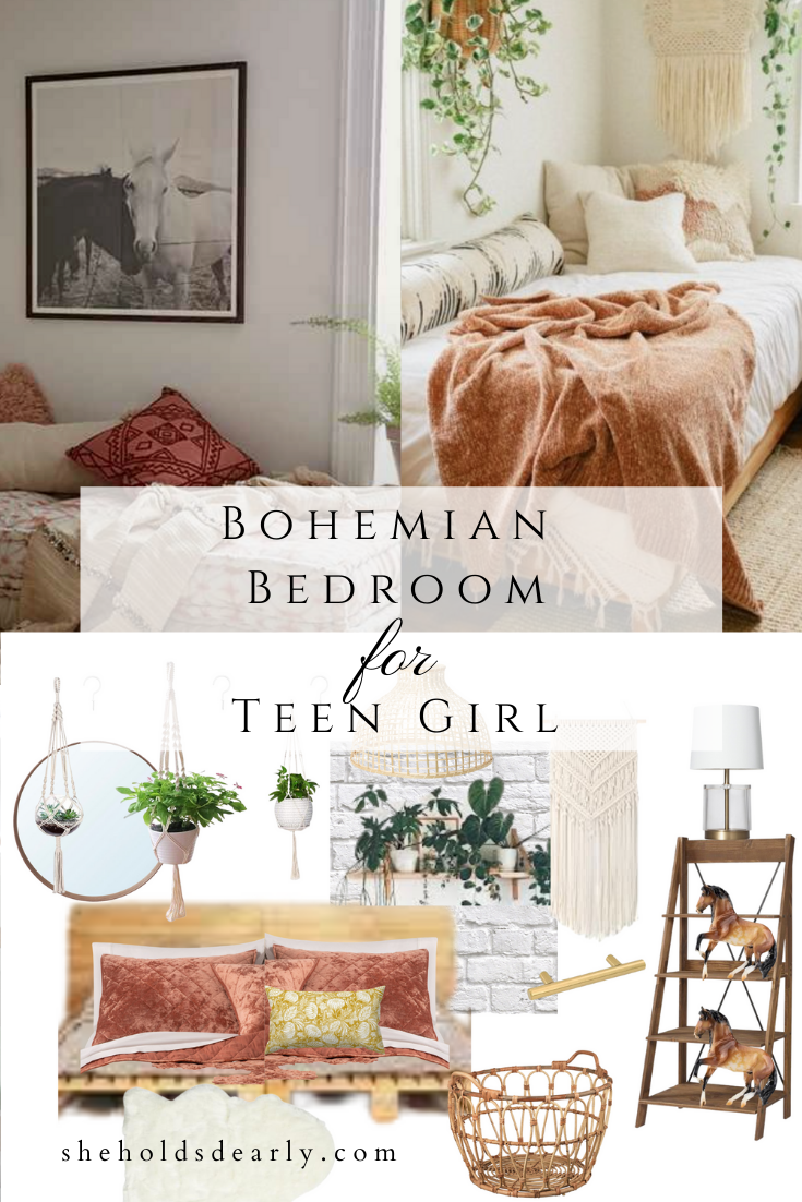 Bohemian Bedroom Plans for Teen Girl by sheholdsdearly.com