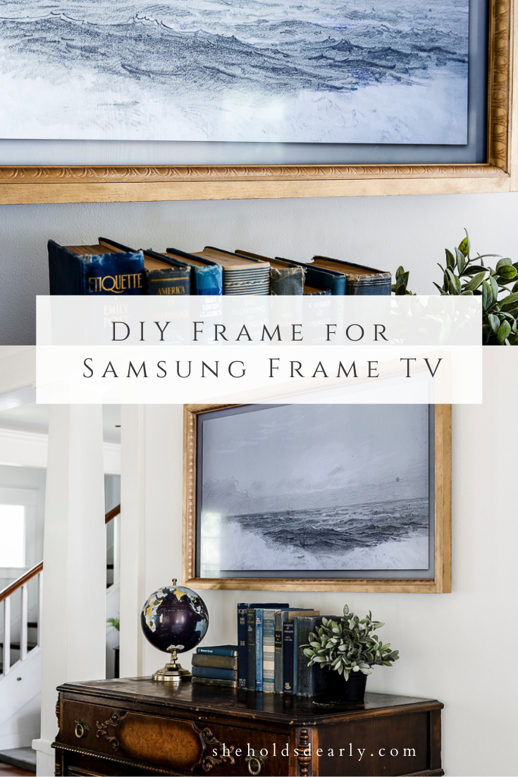 DIY Frame for Samsung Frame TV - She Holds Dearly