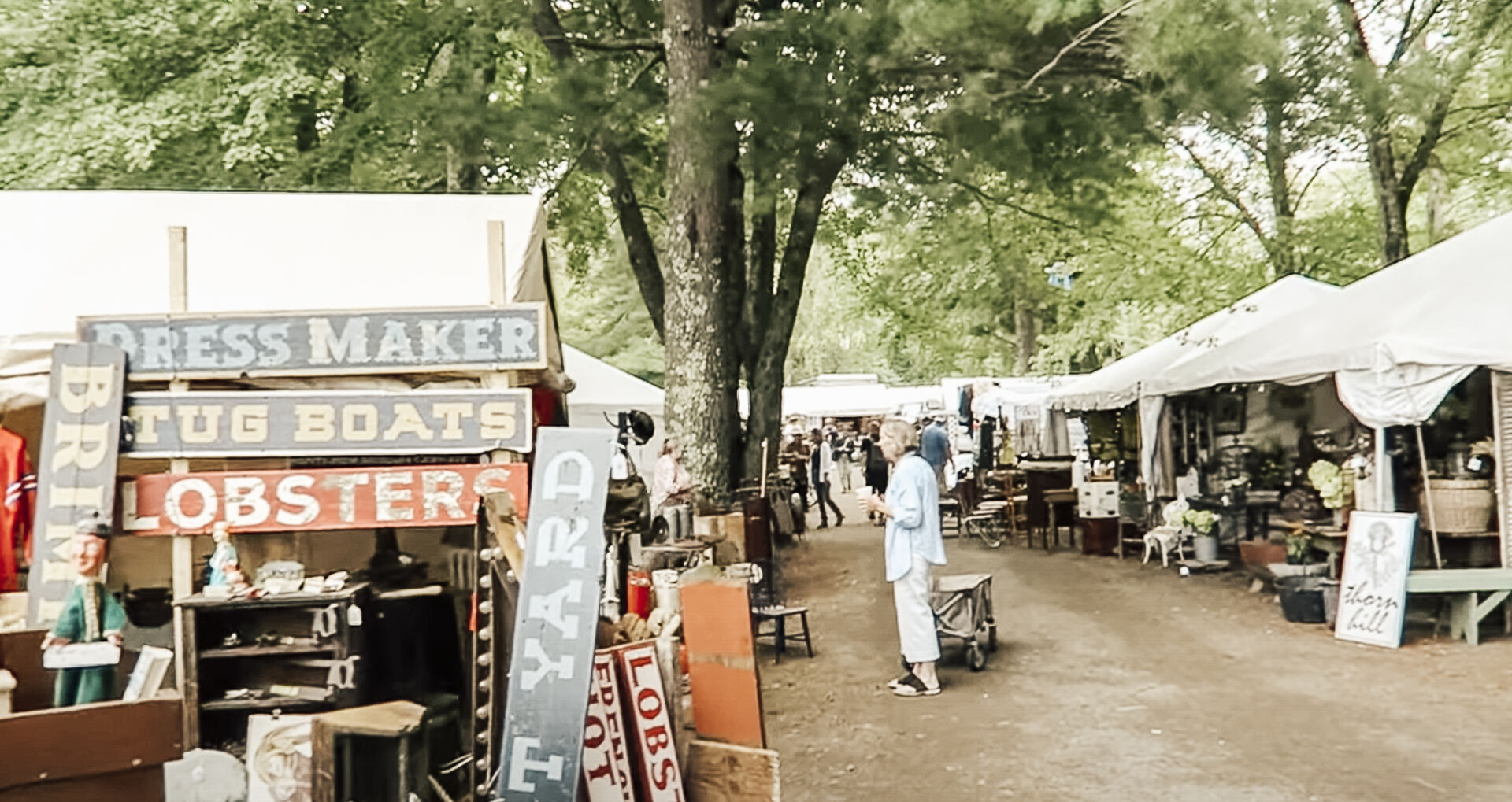 Shopping the Brimfield Antique Show She Holds Dearly