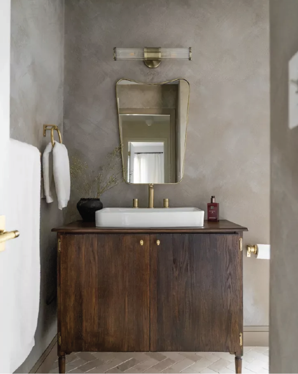 Steel & Wood Bathroom Storage Shelf on Food52